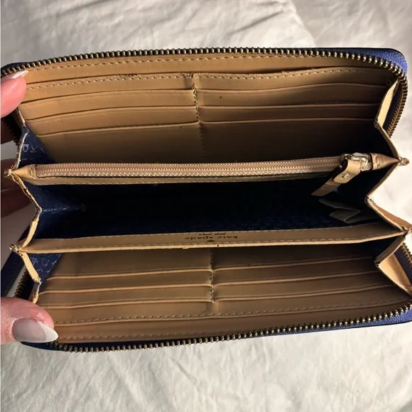 Kate Spade Royal Blue Zip Wallet - Picture 6 of 7